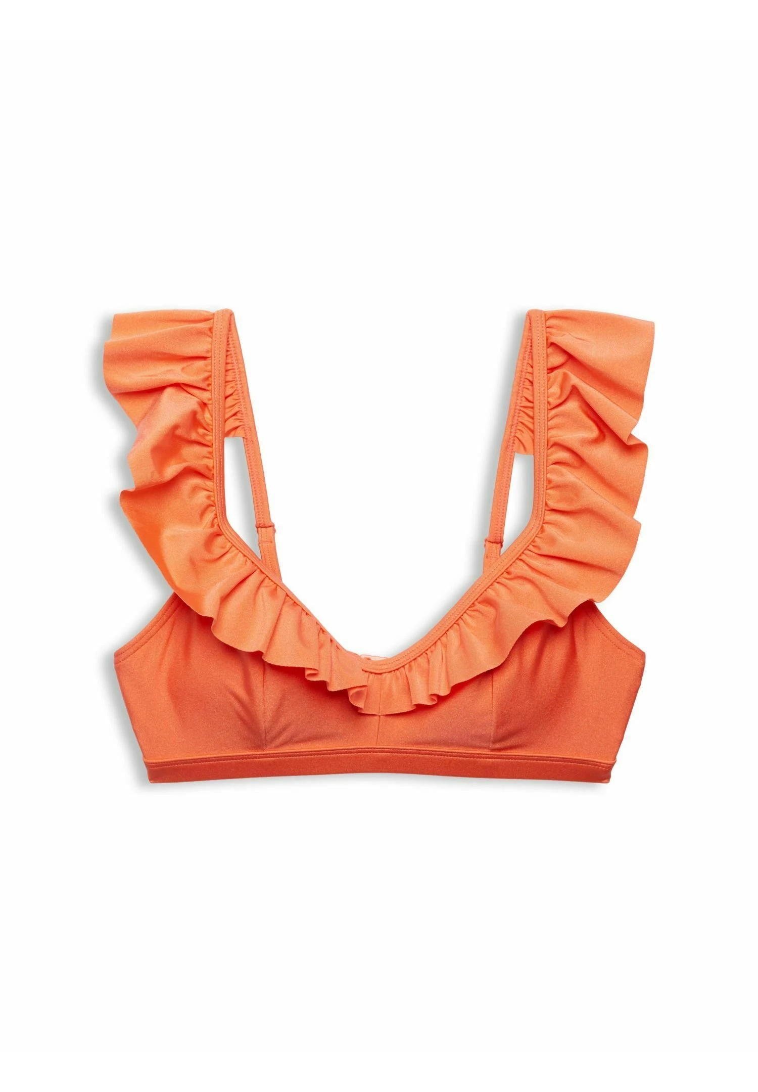 ESPRIT Wattiertes Mit RĂŒschen - Haut De Bikini - Coral â Image 6