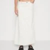 WEEKDAY Anaheim Long Skirt - Jupe Trapèze - Chalk White