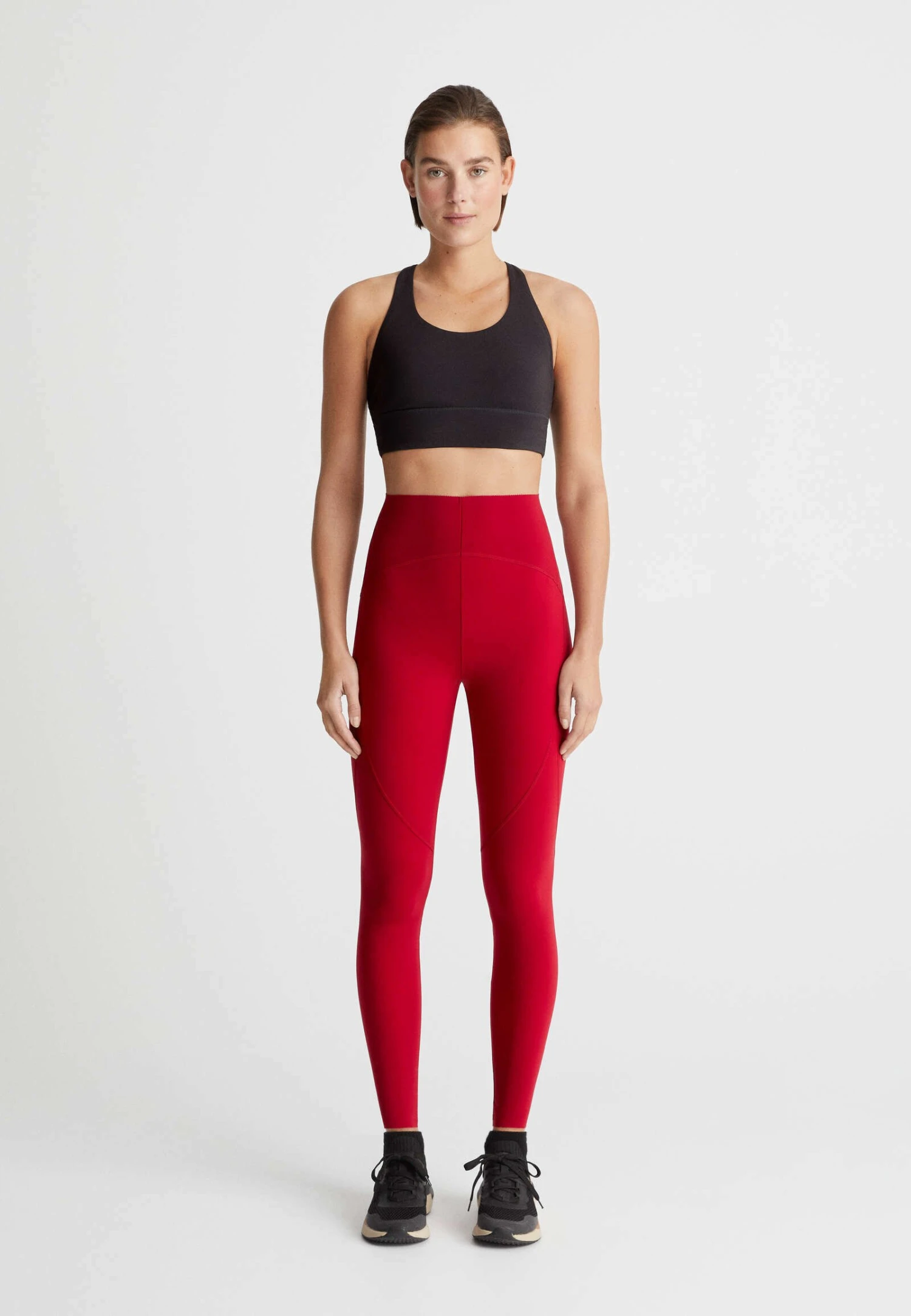 Oysho Basic Compressive Ankle-Length 31222254 - Collants - Red â Image 2