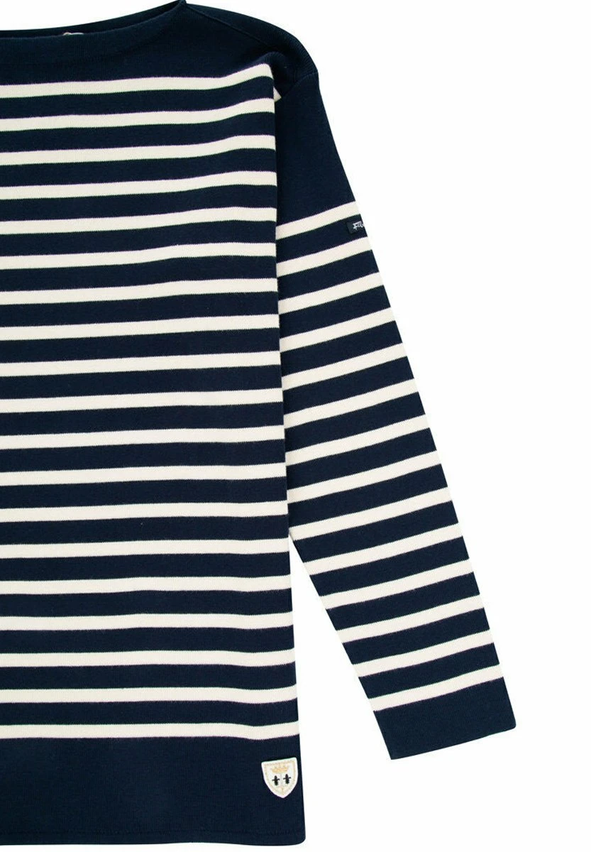 Armor-Lux Brest Marinière - T-Shirt À Manches Longues - Rich Navy Nature – Image 3