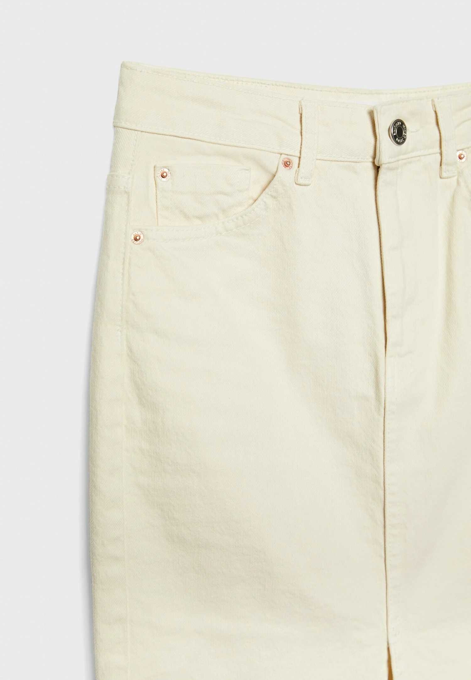 Stradivarius Long Comfort - Jupe Crayon - Off White â Image 7