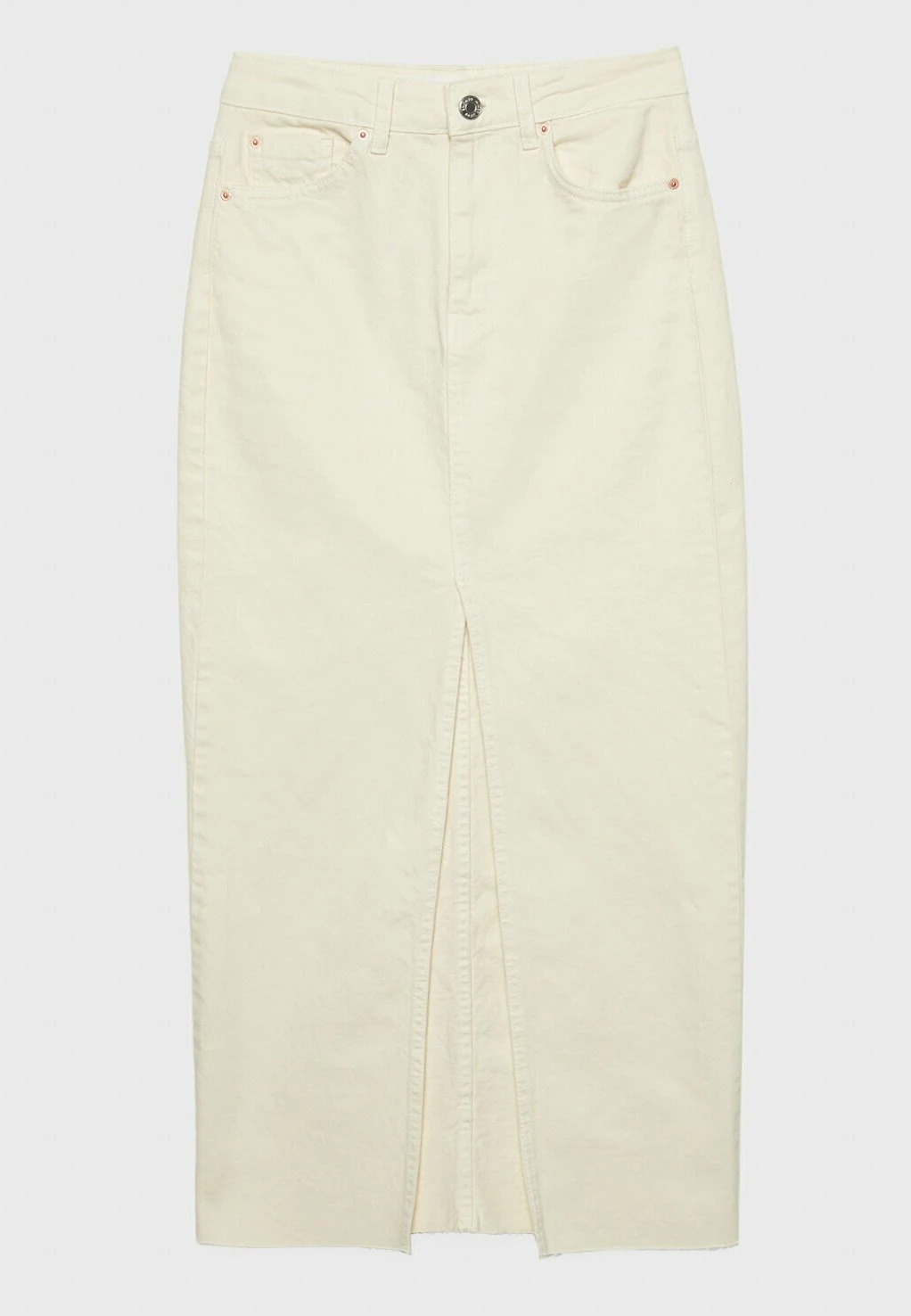 Stradivarius Long Comfort - Jupe Crayon - Off White â Image 8