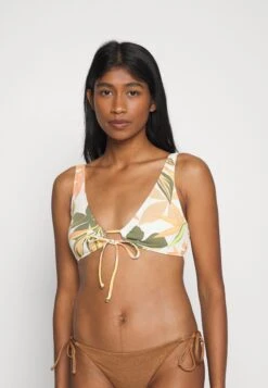 Roxy Beach Classics New Bralette - Haut De Bikini - White/Light Green/Light Pink