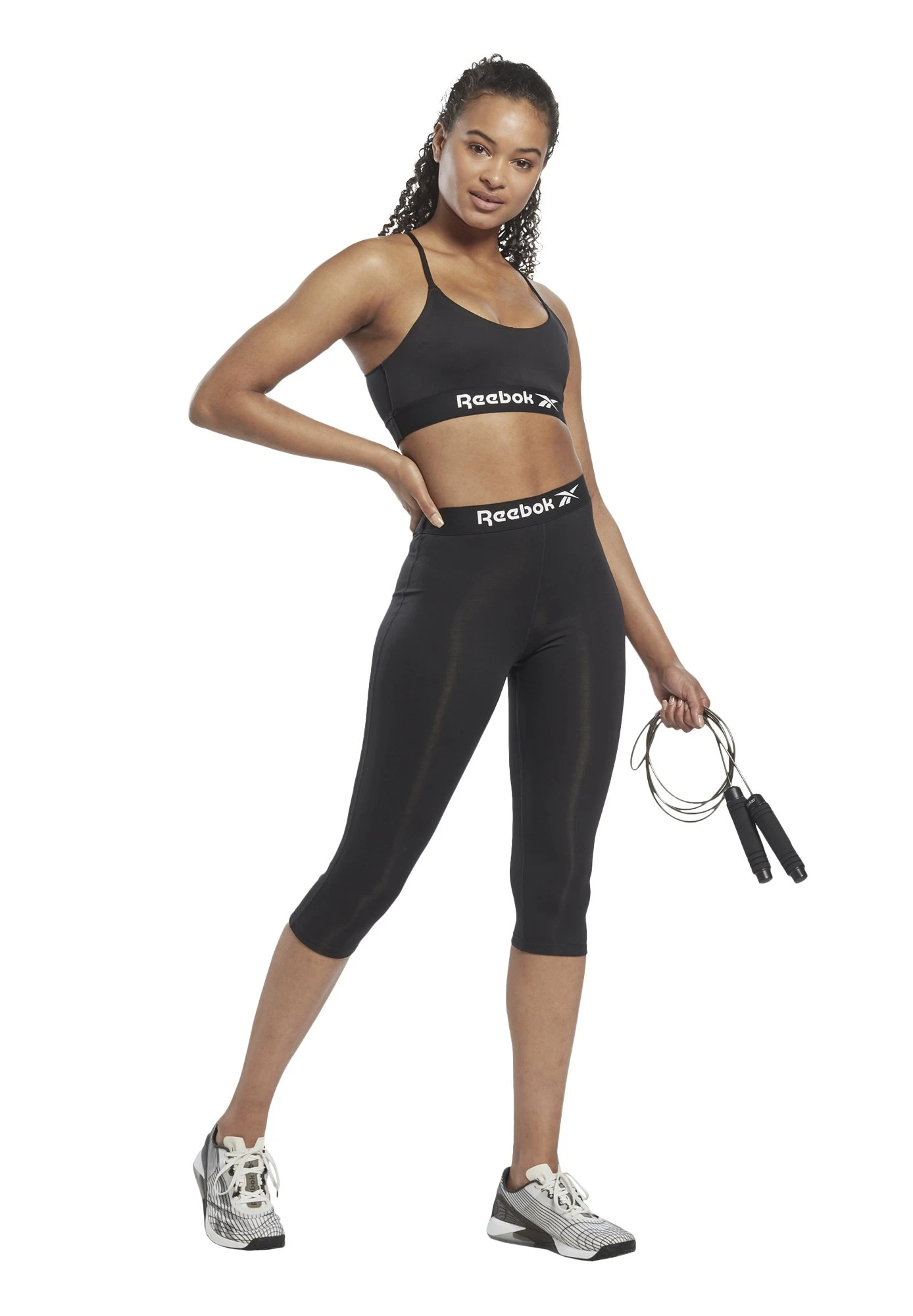 Reebok Wor Commercial Capri - Pantalon 3/4 De Sport - Night Black