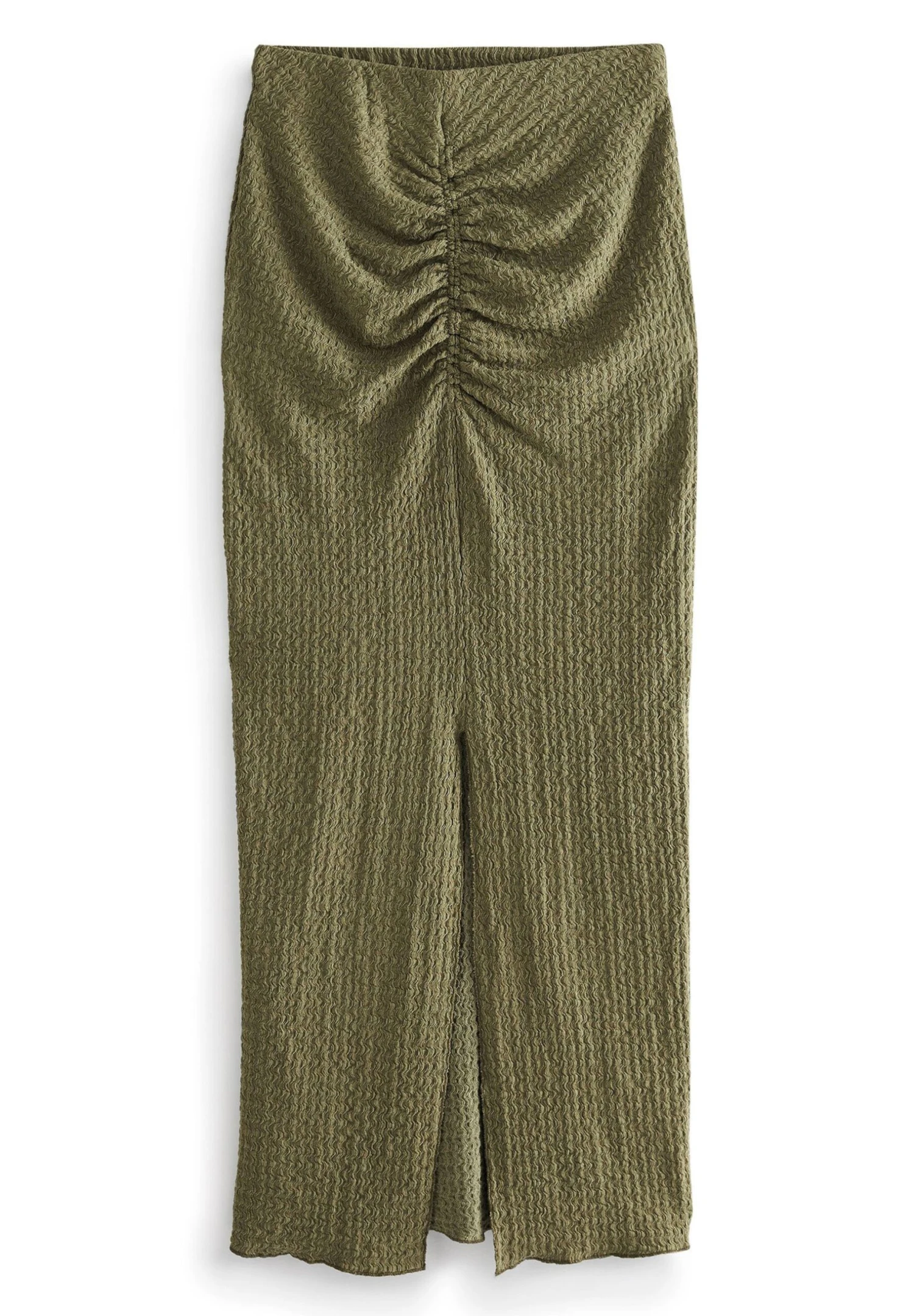 Next Texture Ruched Front - Jupe Longue - Khaki Green â Image 4