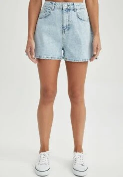 DeFacto Mom Fit - Short En Jean - Blue