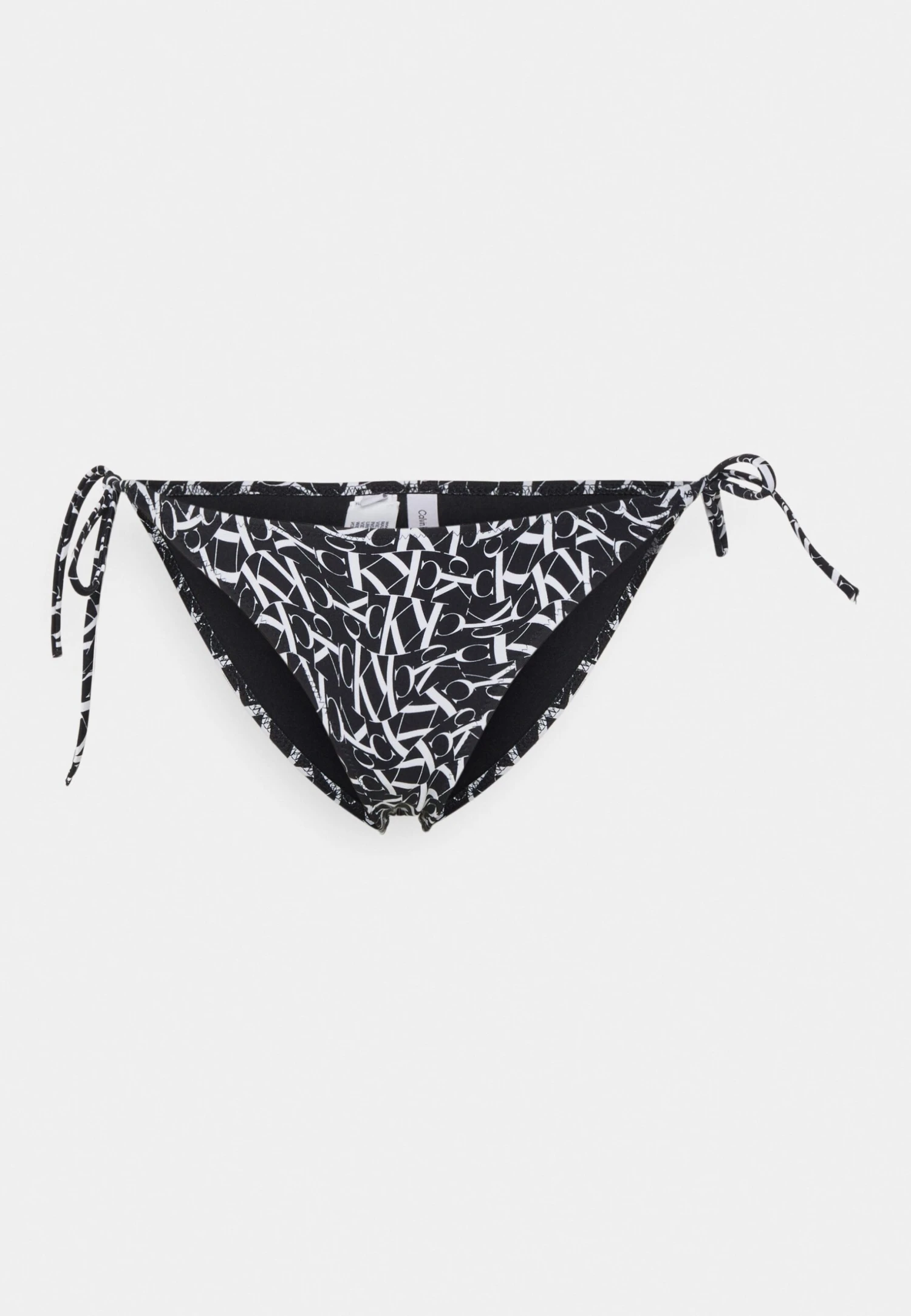 Calvin Klein Swimwear String Side Tie-Print - Bas De Bikini - Warped Monogram Black â Image 4