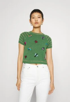 MAX & Co. Collier - T-Shirt Imprimé - Green