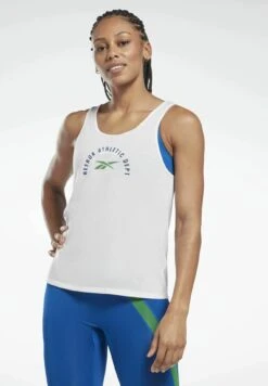 Reebok Workout Ready Supremium Graphic - Débardeur - White