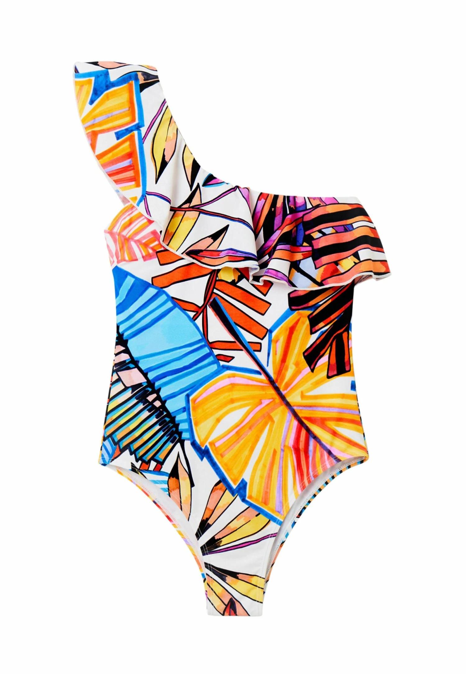Desigual Asymmetric Strap Swimsuit - Maillot De Bain - Multicoloured – Image 5