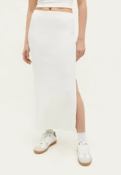 Stradivarius Jupe Longue - White