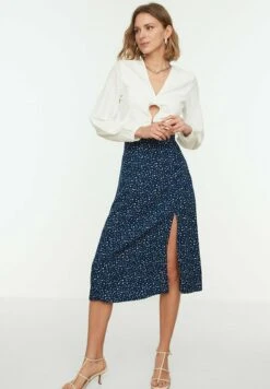 Trendyol Jupe Trapèze - Navy Blue