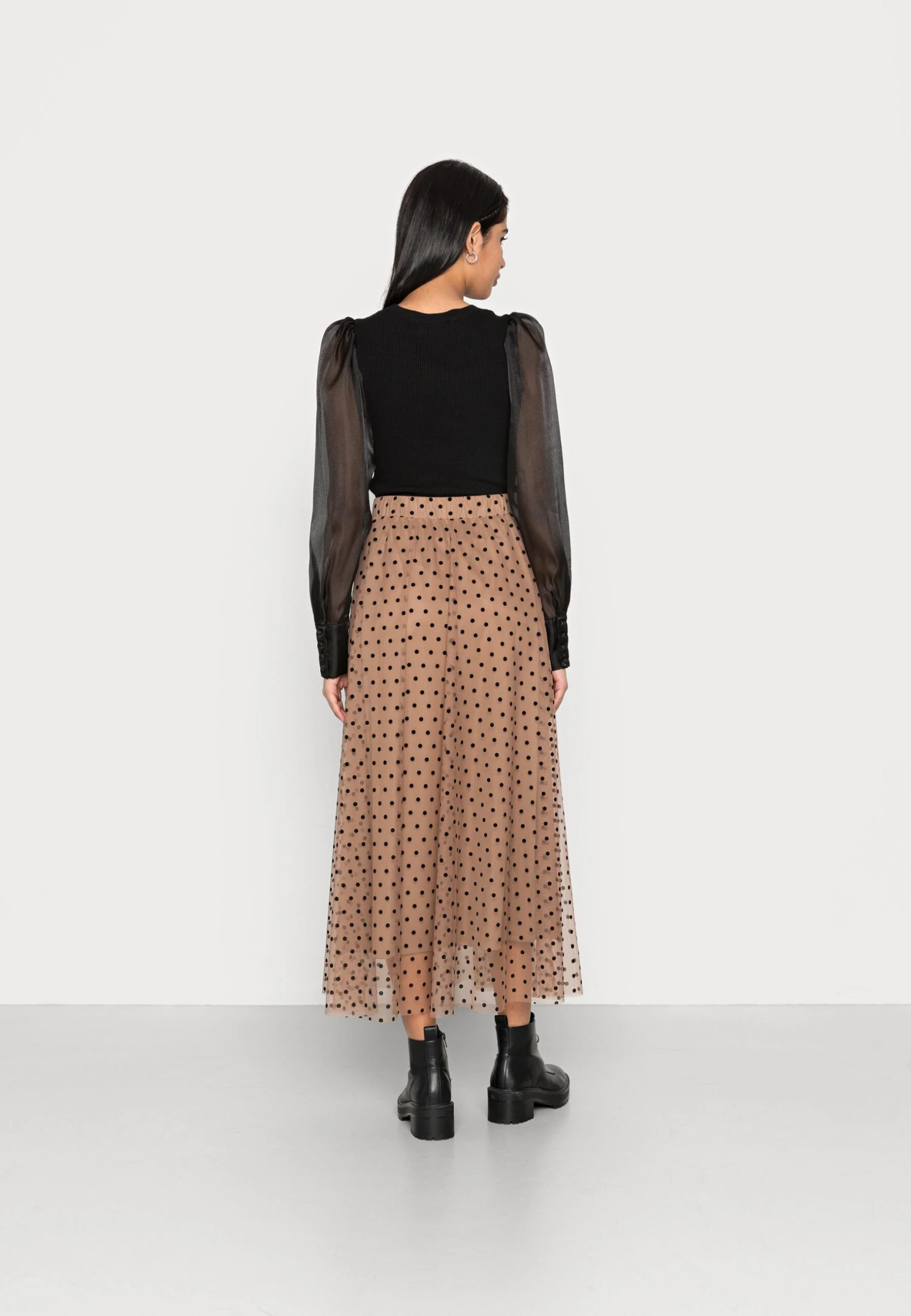 ONLY Onlponera Tulle Dot Skirt - Jupe Longue - Leaveless Tree/Dots Black â Image 3