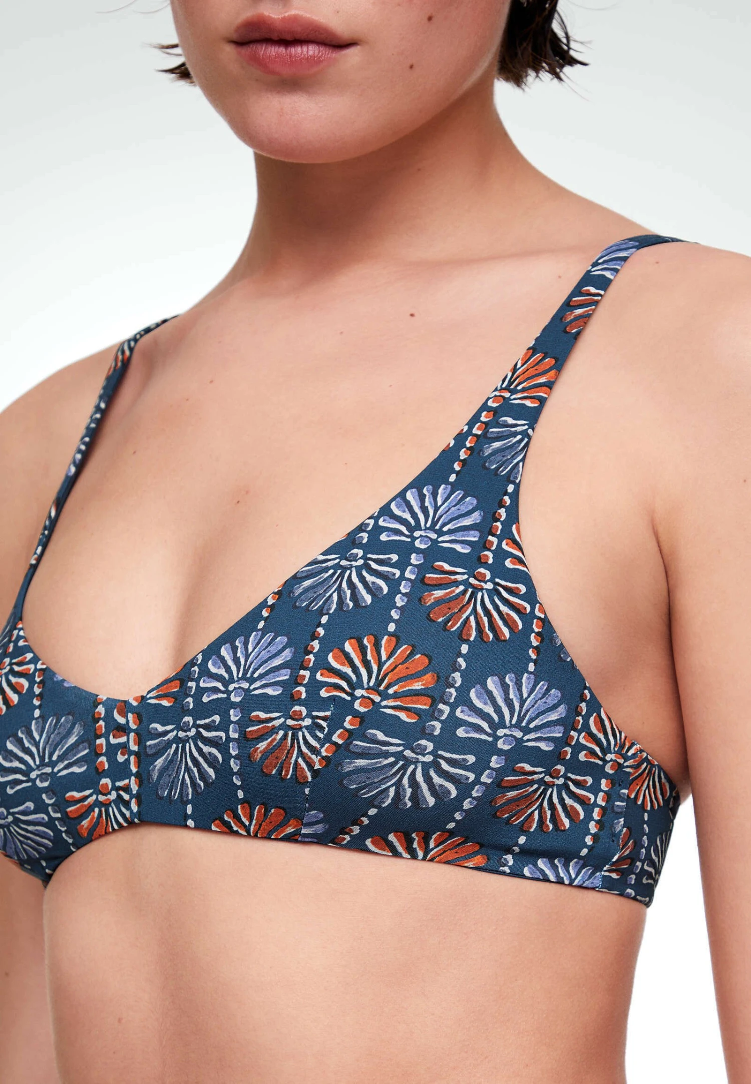 Oysho Palm Tree - Haut De Bikini - Blue – Image 4