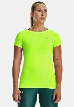 Under Armour Hg Ss-Pnk - T-Shirt De Sport - Lime Surge
