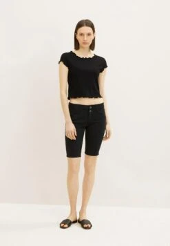 Tom Tailor Alexa Slim - Short En Jean - Deep Black
