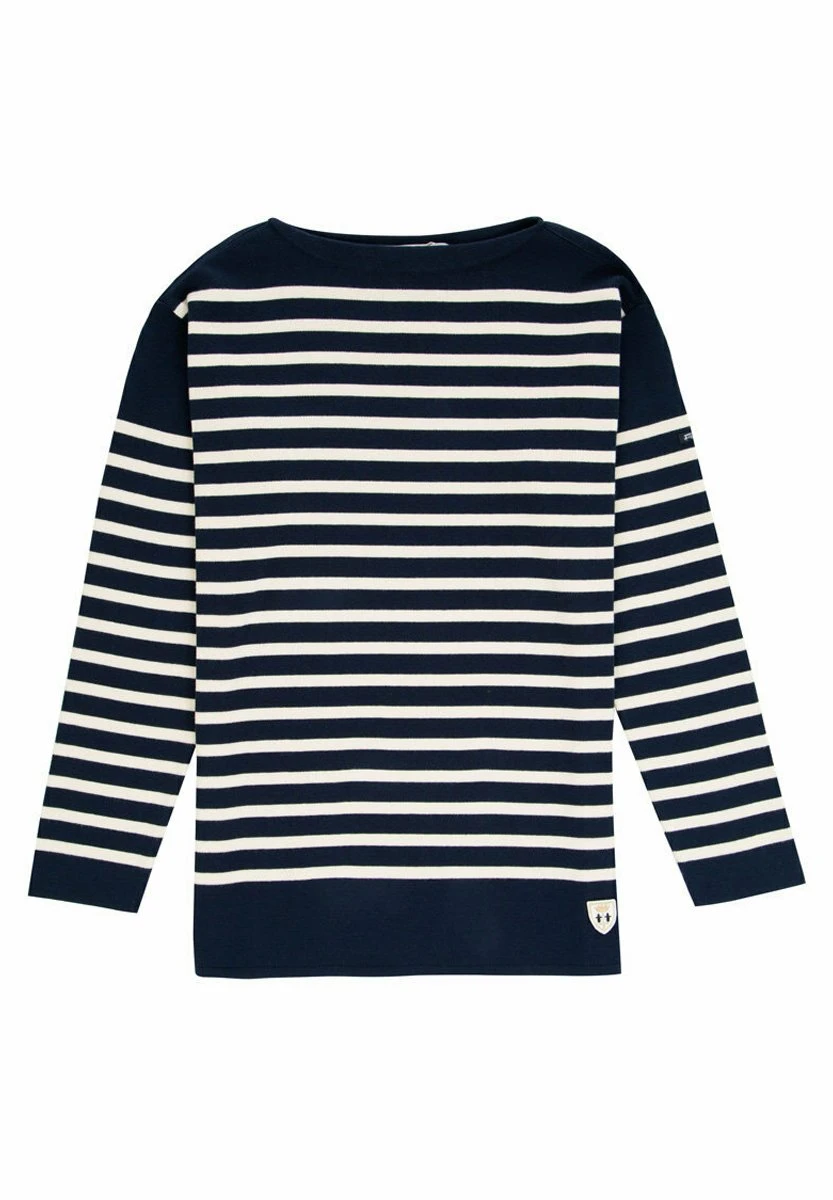 Armor-Lux Brest Marinière - T-Shirt À Manches Longues - Rich Navy Nature – Image 2