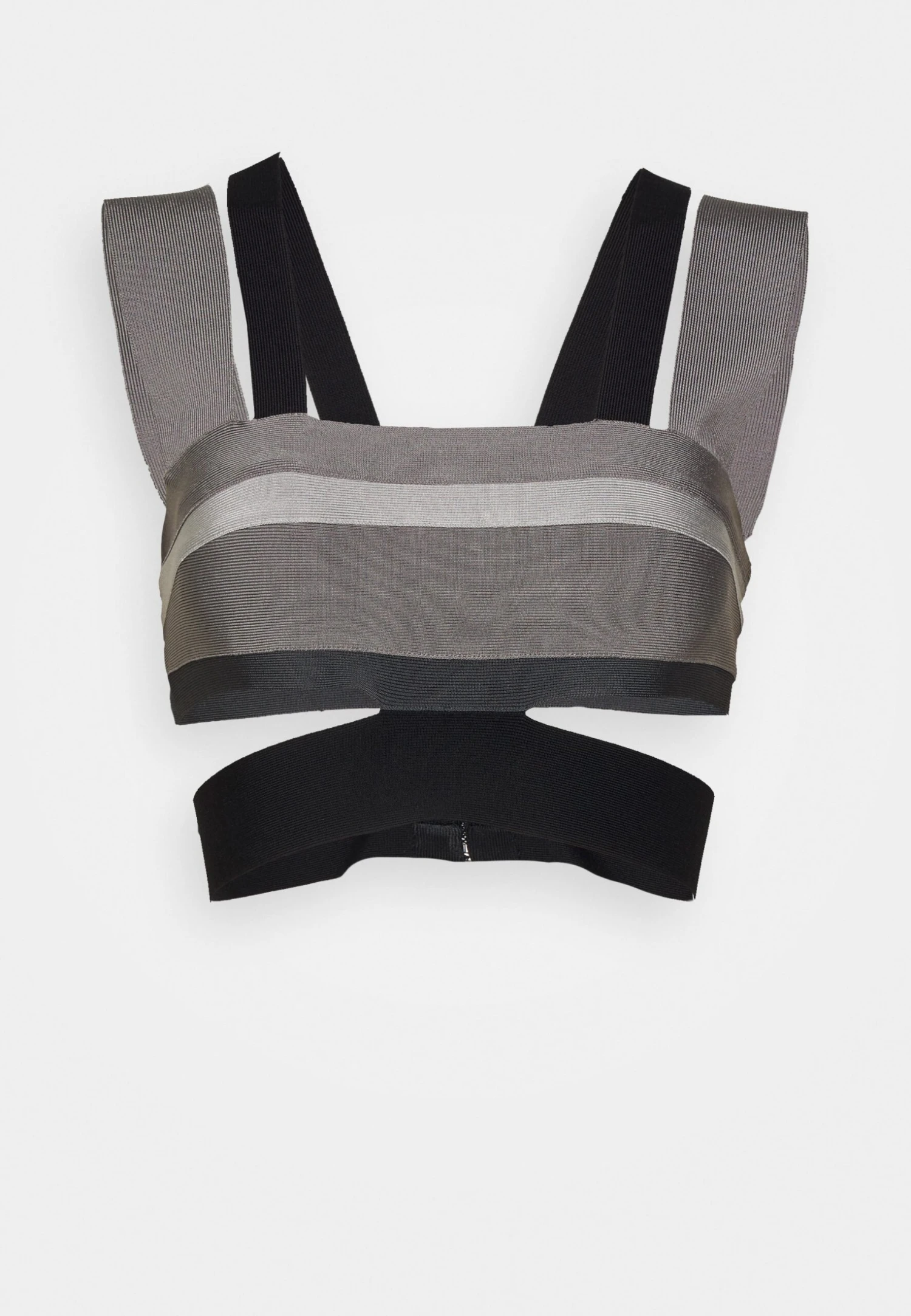 Herve Leger Law Roach Bandage Cutout Crop - DĂ©bardeur - Ash â Image 7