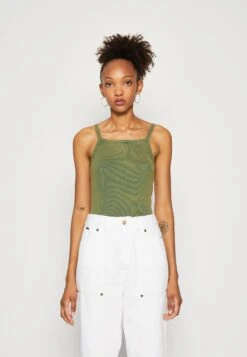 BDG Urban Outfitters Squareneck Strap Vest - Débardeur - Green Tint
