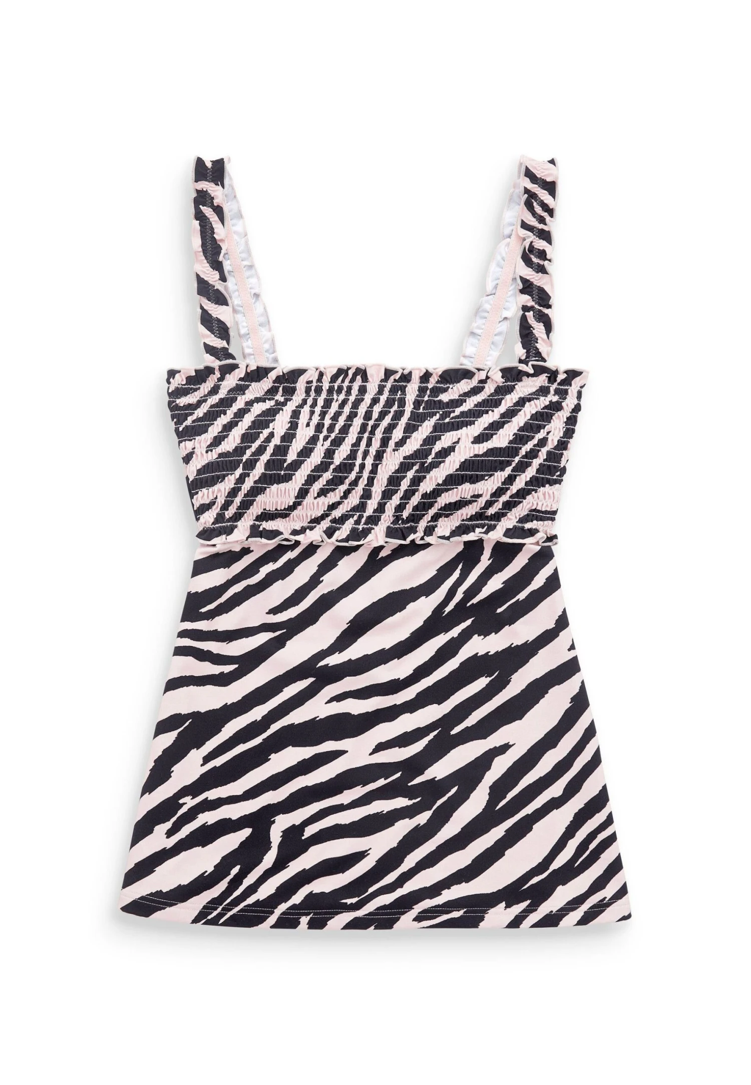 Next Shirred - Haut De Bikini - Black White – Image 4