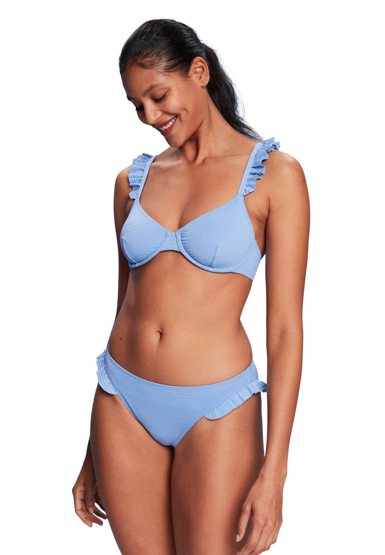 ESPRIT Balian Par Mini With Side Frills - Bas De Bikini - Light Blue Lavender