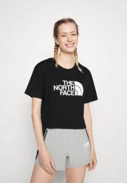 The North Face Cropped Easy Tee - T-Shirt Imprimé - Black