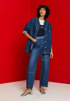 ESPRIT Jean Droit - Blue Dark Washed