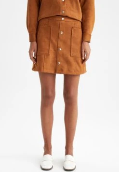 DeFacto Jupe Trapèze - Brown