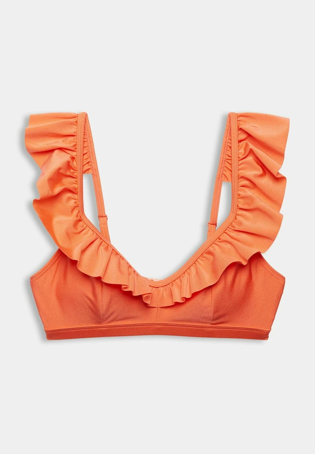 ESPRIT Wattiertes Mit RĂŒschen - Haut De Bikini - Coral â Image 7