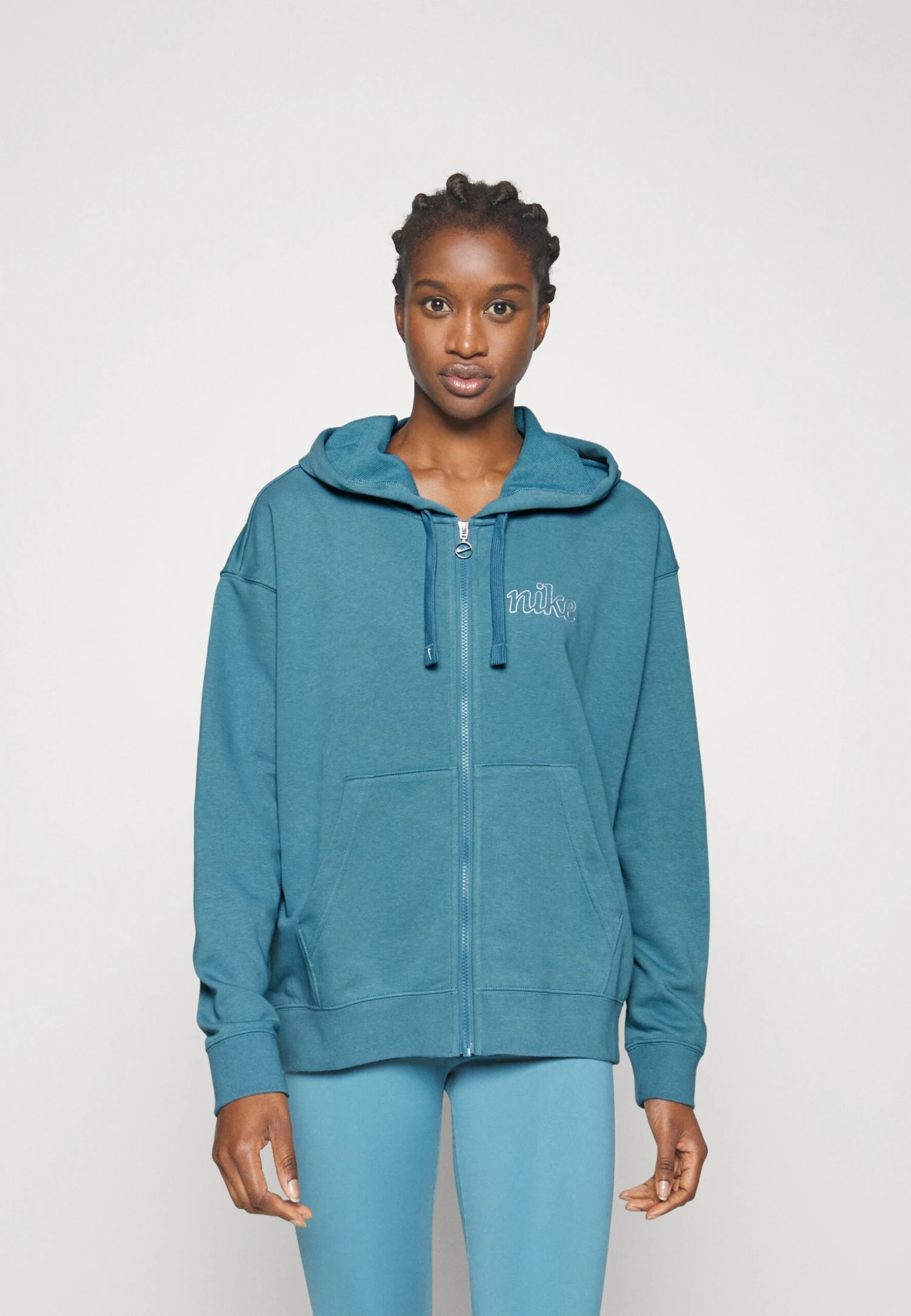 Nike Performance Sweat Zippé - Noise Aqua/(White)