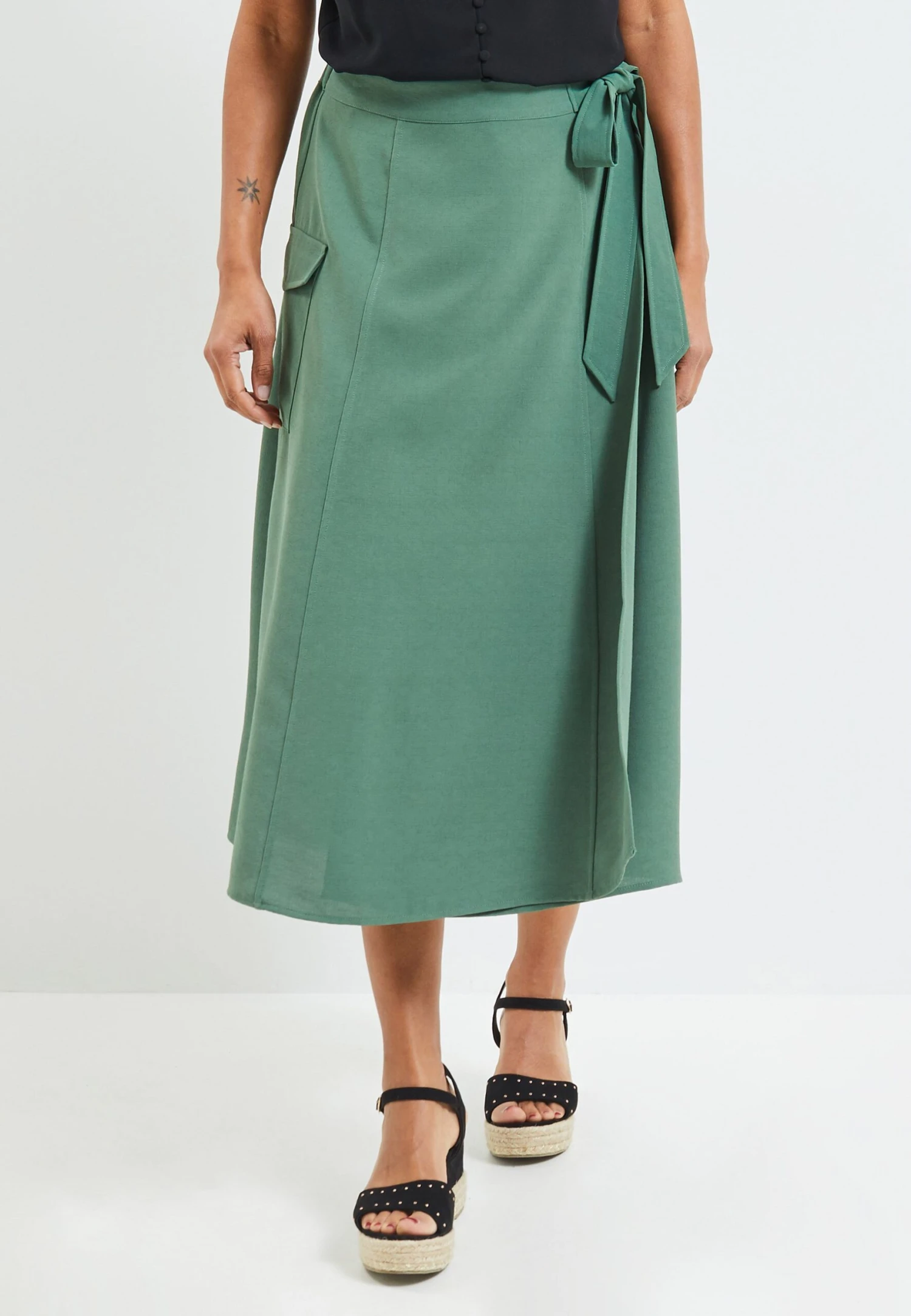 Porte Feuille - Jupe Portefeuille - Kaki