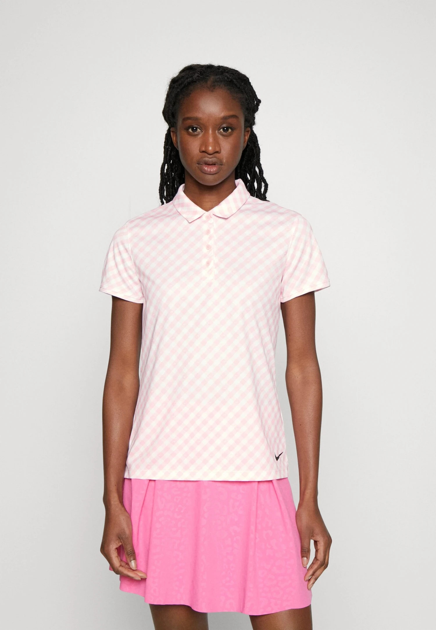 Dry Fit Victory Print - Polo - Med Soft Pink/Black