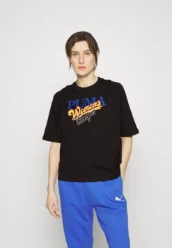 Puma Strong Side Tee - T-Shirt Imprimé - Black