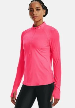 Under Armour Qualifier Run 2 0 - T-Shirt À Manches Longues - Pink Shock