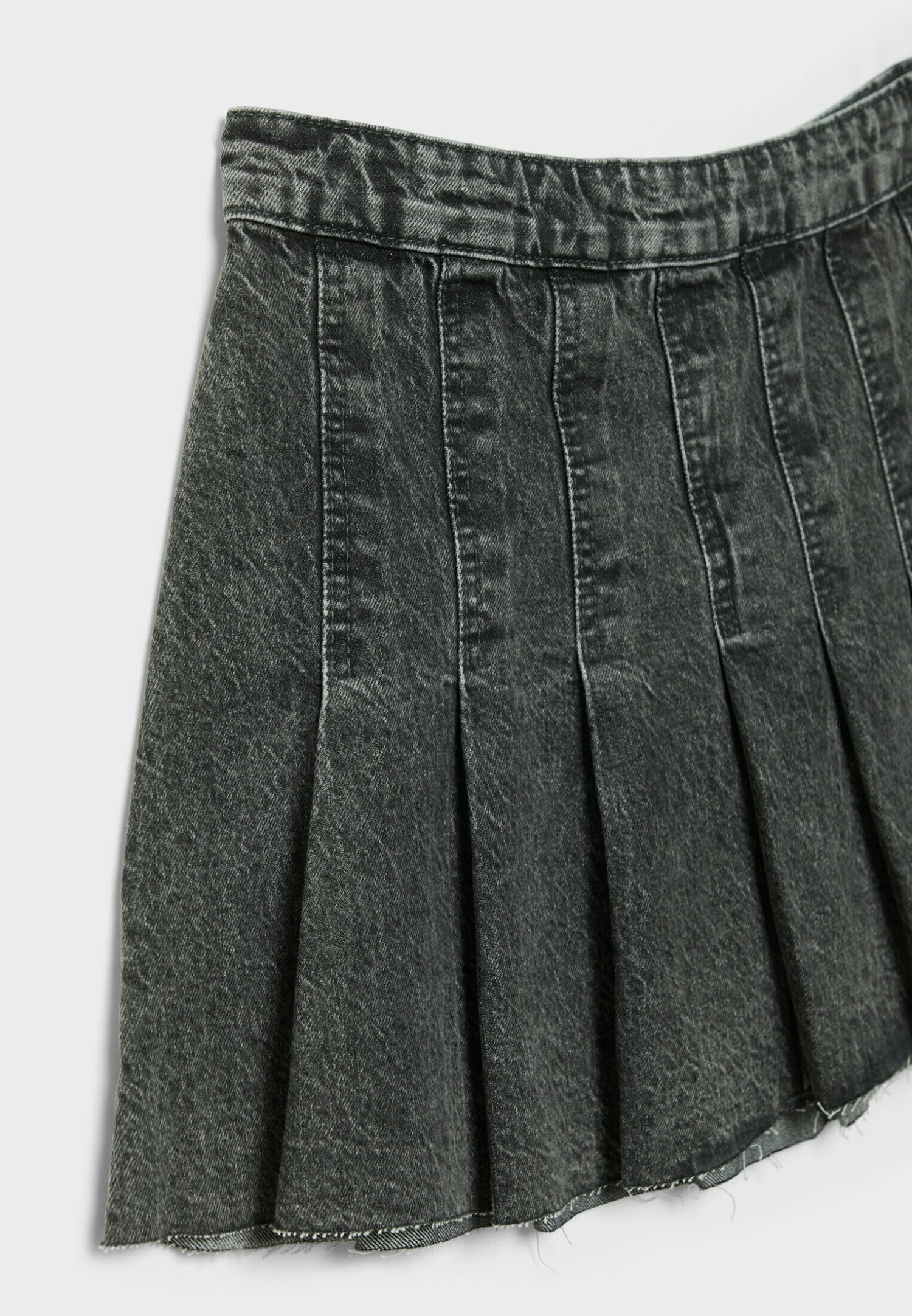 Stradivarius Box - Jupe PlissĂ©e - Grey Denim â Image 6