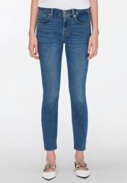 7 For All Mankind The Ankle - Jeans Skinny - Light Blue