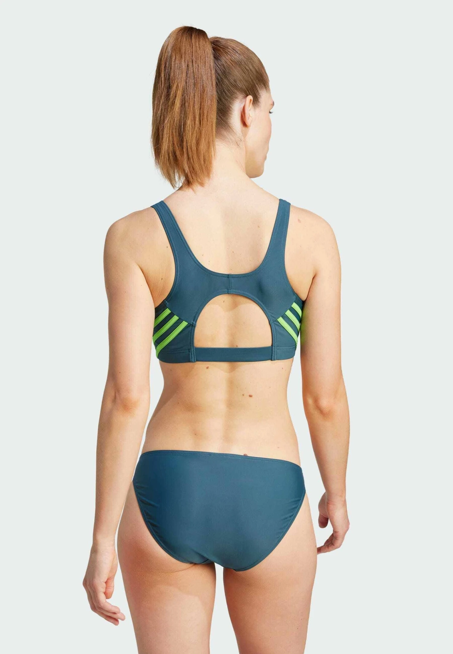 Adidas Sportswear 3-Stripes - Bikini - Arctic Night Lucid Lime – Image 2