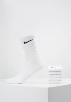 Nike Performance Everyday Cush Crew 6 Pack - Chaussettes De Sport - White/Black