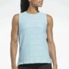 Reebok Perforated - T-Shirt De Sport - Blue Pearl