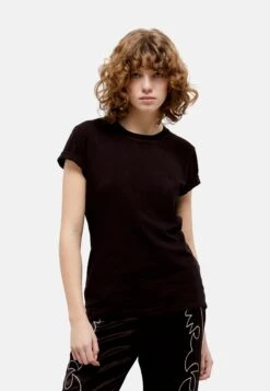 THE KOOPLES À Logo Manches Courtes - T-Shirt Imprimé - Black