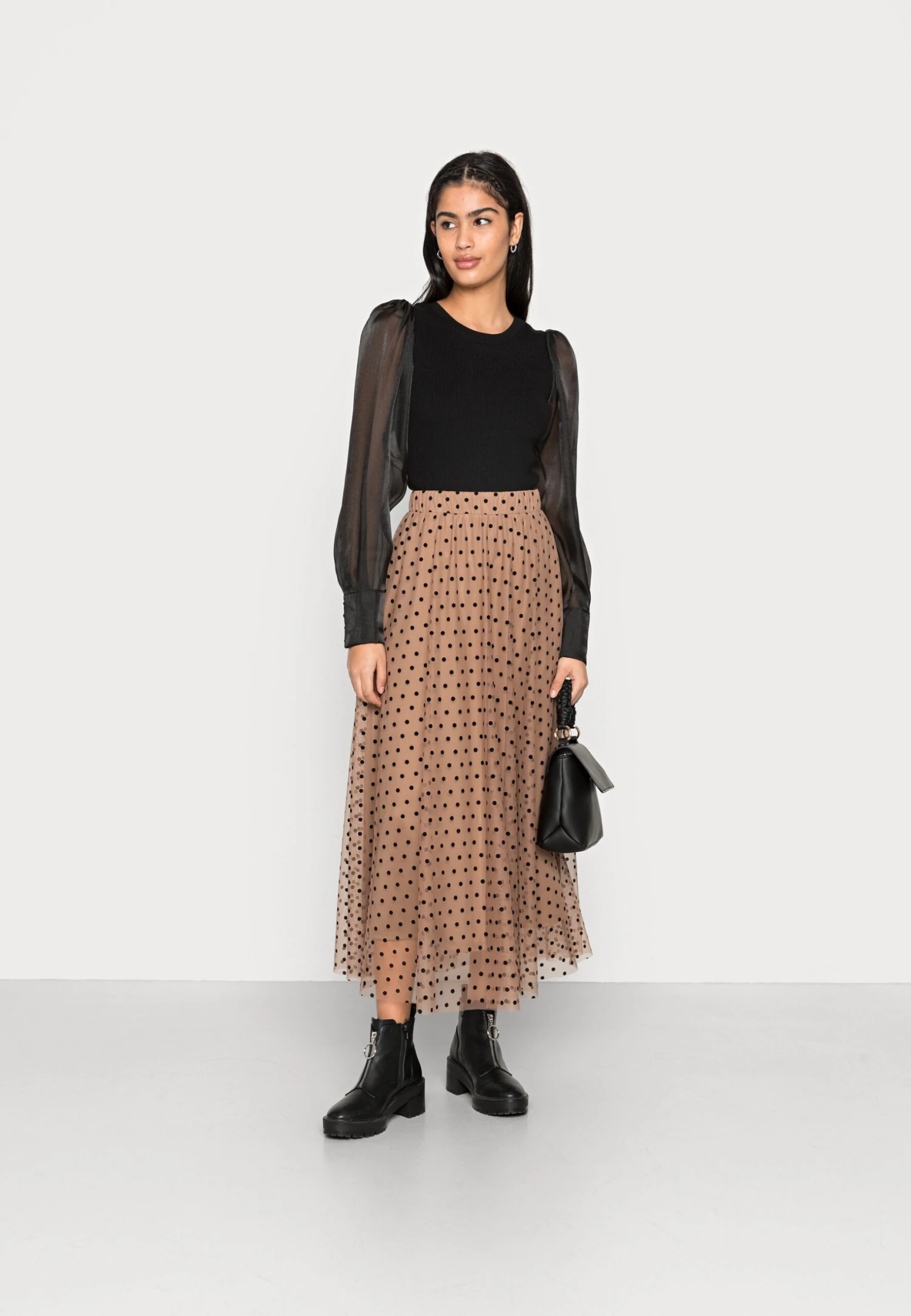 ONLY Onlponera Tulle Dot Skirt - Jupe Longue - Leaveless Tree/Dots Black â Image 2