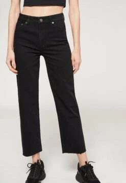 Calzedonia Cropped - Jean Droit - Schwarz