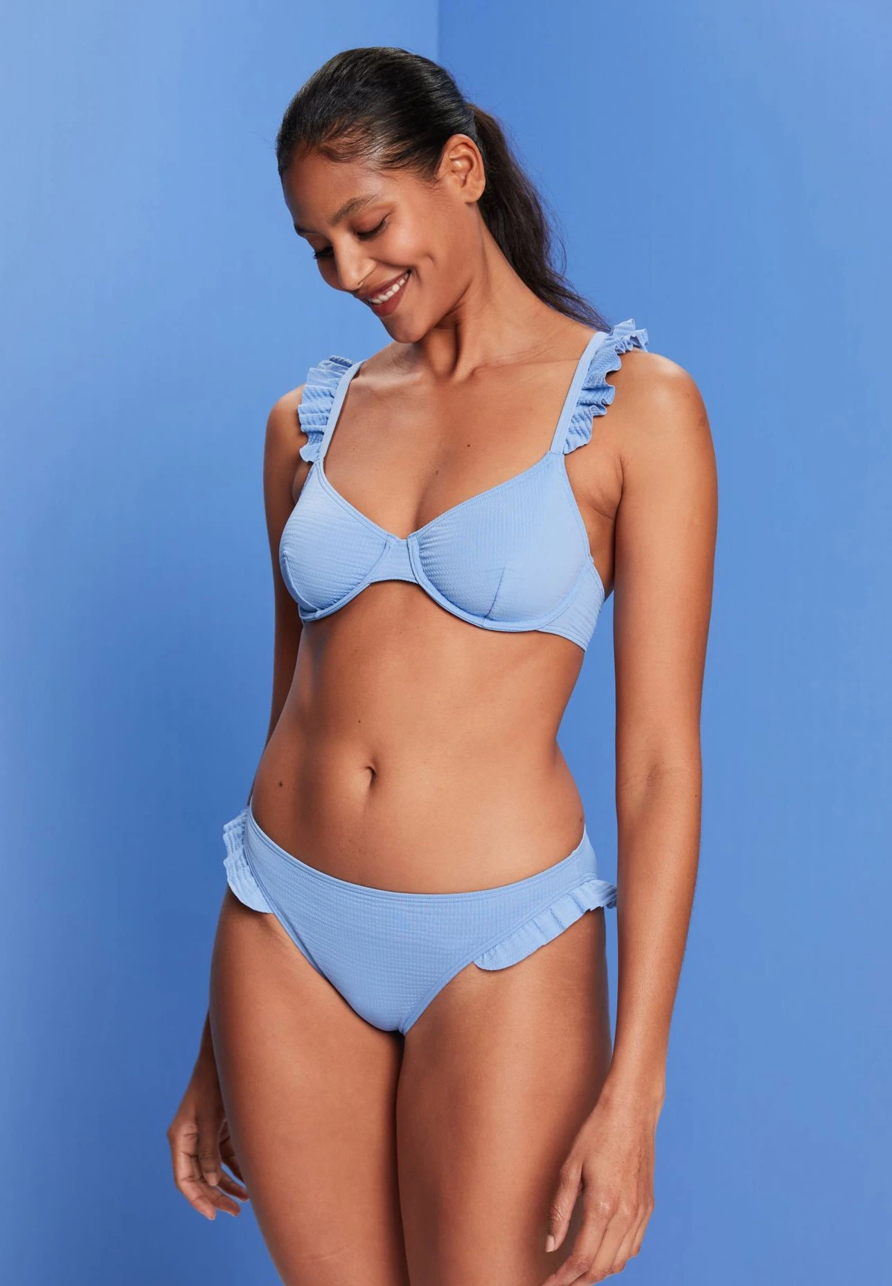 ESPRIT Balian Par Mini With Side Frills - Bas De Bikini - Light Blue Lavender â Image 4